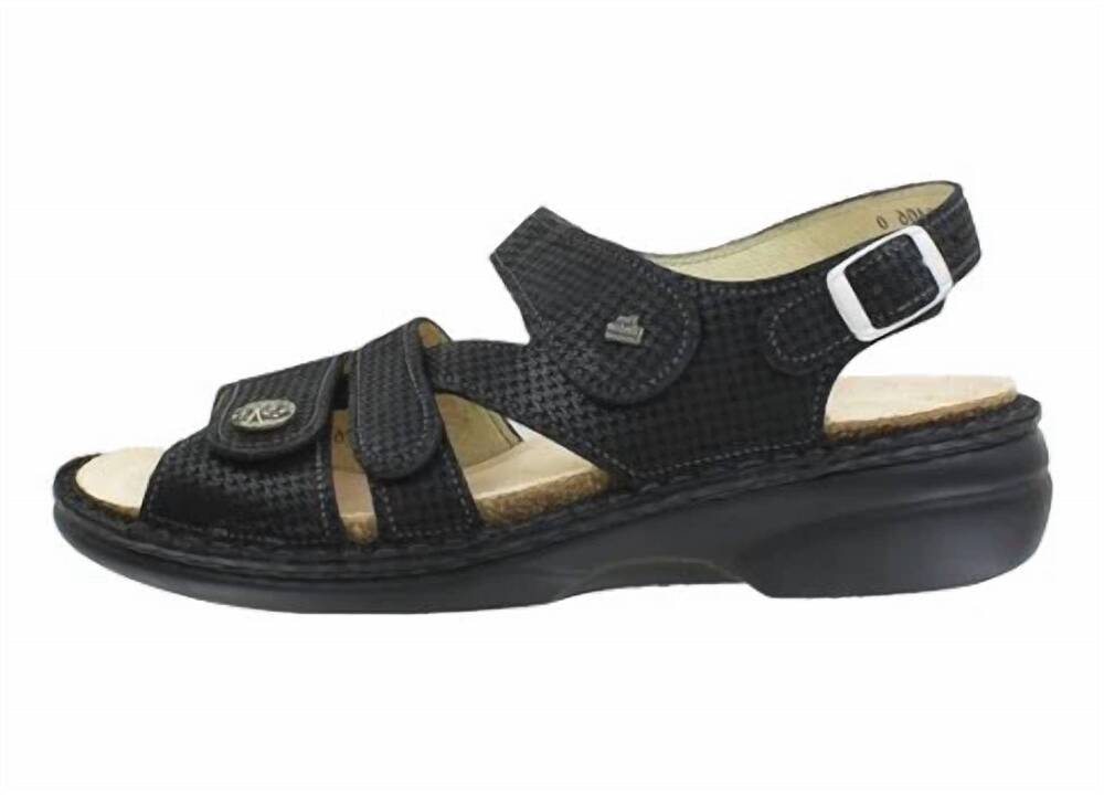 NEW FINN COMFORT women's gomera sandal in nero hardy
